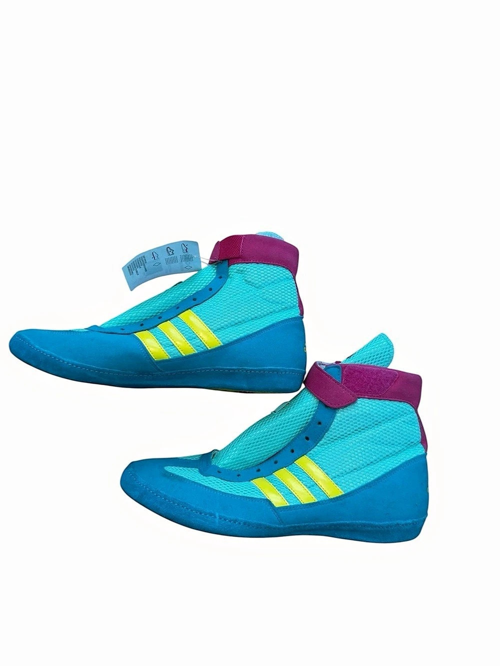 Rare 2013 Adidas Combat Speed 4 Wrestling Shoes Teal Pink Mens Size 8 NWT